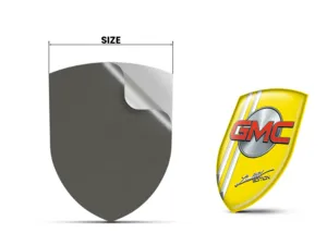 GMC Heckscheibenaufkleber Exklusiv Minimal Anpassbar